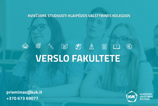 KVK studijų programos Verslo fakultete! 