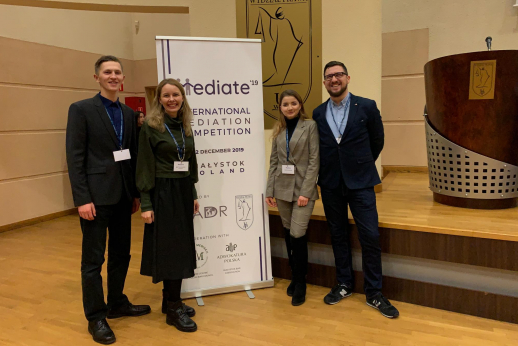 Tarptautiniame mediacijos turnyre – MRU studentų triumfas
