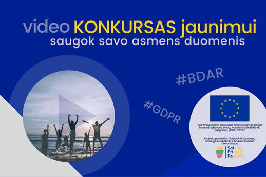 Dalyvauk trumpų filmų konkurse jaunimui „Saugok savo asmens duomenis“