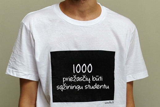 Akcija „1000 priežasčių būti sąžiningu studentu“ 
