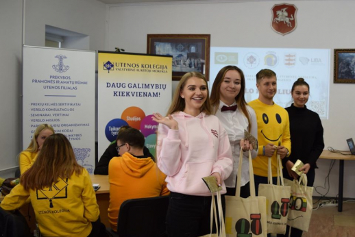 Studentų verslumą skatinantys renginiai Utenos kolegijoje