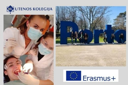 Tarptautinė Utenos kolegijos studenčių patirtis Portugalijoje
