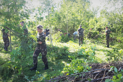 Talka Pasieniečių klubo ąžuolų giraitėje