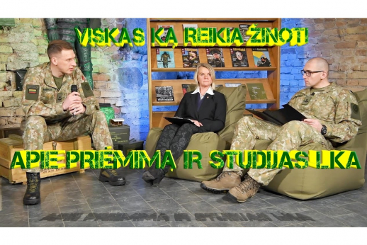 Video apie priėmimą ir studijas Karo akademijoje