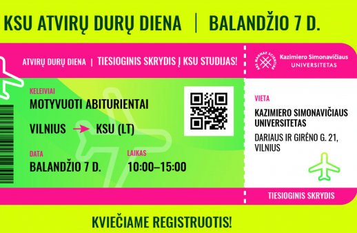KSU kviečia abiturientus į skrydį!