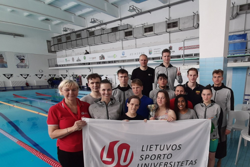 LSU sportininkai – Lietuvos studentų plaukimo čempionato laimėtojai