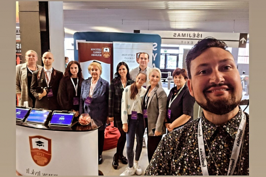 Lietuvos verslo kolegijos komanda studijų mugėje Turime tau darbą'23