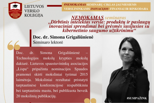 Lietuvos verslo kolegija kviečia į NEMOKAMUS seminarus Lietuvos verslo kolegija kviečia į NEMOKAMUS seminarus
