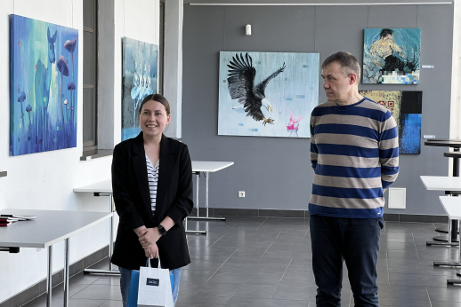 Panevėžio kolegijos dėstytojo paroda Rezeknės technologijų akademijoje