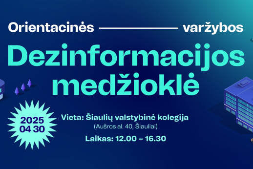 Šiauliuose vyks orientacinės varžybos „Dezinformacijos medžioklė“ Šiauliuose vyks orientacinės varžybos „Dezinformacijos medžioklė“