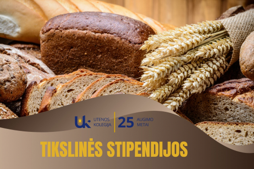 Tikslinės stipendijos Utenos kolegijos studentams Tikslinės stipendijos Utenos kolegijos studentams
