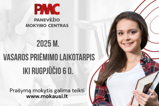 2025 m. vasaros priėmimas – tavo šansas pradėti naują profesinį etapą