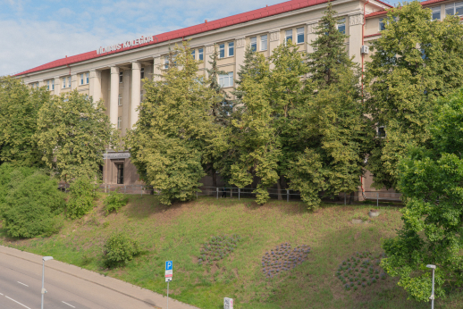 Vilniaus kolegijos dovana sostinei – žydinčios širdys Neries krantinėje Vilniaus kolegijos dovana sostinei – žydinčios širdys Neries krantinėje