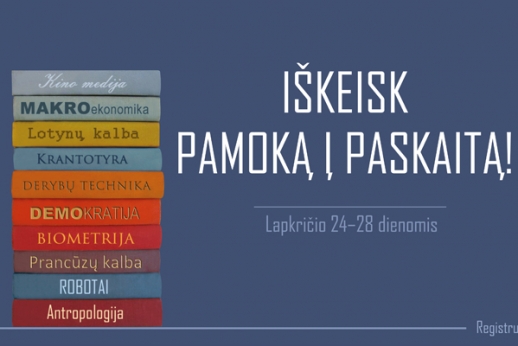 KU moksleivius kviečia iškeisti PAMOKĄ į PASKAITĄ KU moksleivius kviečia iškeisti PAMOKĄ į PASKAITĄ
