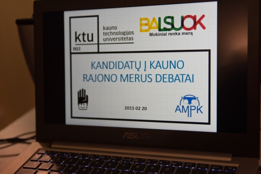 KTU vyko debatai su kandidatais į Kauno raj. merus KTU vyko debatai su kandidatais į Kauno raj. merus