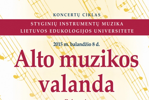 LEU vyks koncertas „Alto muzikos valanda“ LEU vyks koncertas „Alto muzikos valanda“