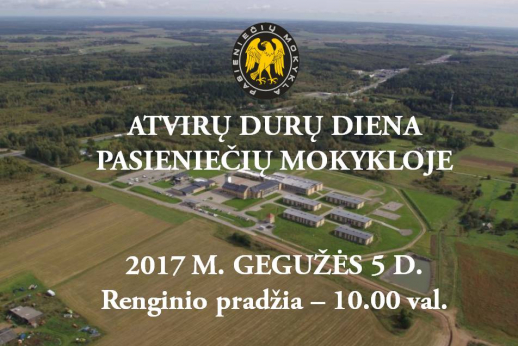 Atvirų durų diena Pasieniečių mokykloje 