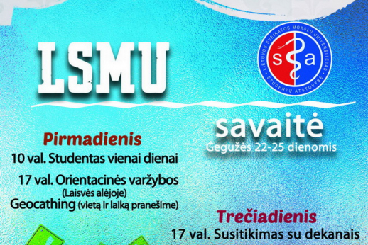 LSMU savaitė kviečiame tave