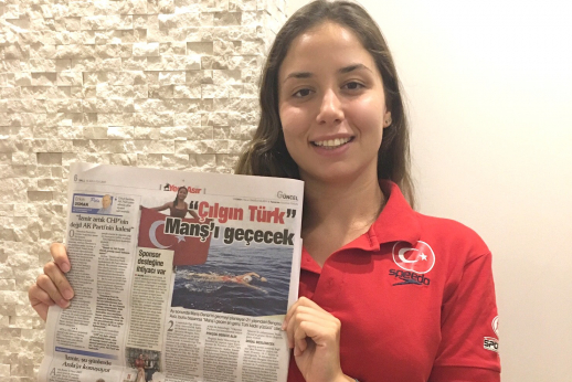 LSU studentė iš Turkijos plauks per Lamanšą LSU studentė iš Turkijos plauks per Lamanšą