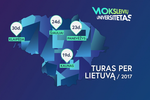ISM Moksleivių universitetas keliauja po Lietuvą
