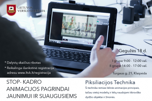 LTVK seminaras ,,Stop kadro animacijos pagrindai