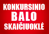 Konkursinio balo skaičiuoklė